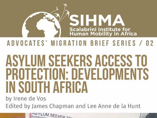 Accesso alla protezione in Sudafrica, nuovo studio del SIHMA